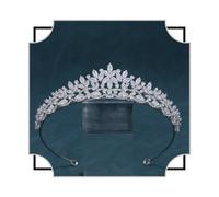 FASNAHOK - Piccole corone e tiara con zirconia cubica da donna, copricapo da sposa per matrimonio, principessa, ragazze, dolci, 16 corone, accessori per capelli, talla única, Placcatura in rame con