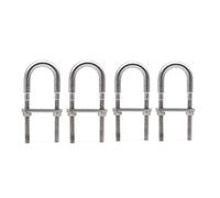 Faspiroty in acciaio inossidabile per barca di poppa/farfallino con occhiello a U per marina M5x78MM Confezione da 4