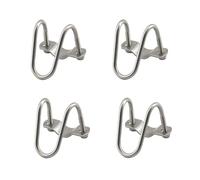 Faspiroty Morsetti incrociati per tubi in acciaio inox M6 x 60 x 25, a forma di U, 4 pezzi