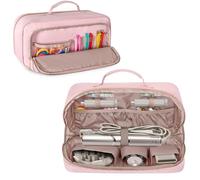 Fasrom Borsa di Stoccaggio Compatibile con l'Asciugacapelli Dyson Airwrap, Borsa di Trasporto per Strumenti per Capelli Compatibile con Shark Flexstyle e Piastra, Rosa