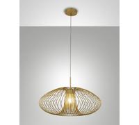 FASSA LAMPADARIO A SOSPENSIONE ORO OPACO 1 LUCE ATTACCO E27 D.60CM