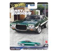 FAST AND FURIOUS Auto FORD GRAN TORINO SPORT 1972 - Modellino Die Cast Scala 1:64 - lunghezza 7cm - HYP72