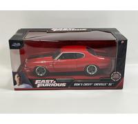 Fast And Furious Doms Chevy Chevelle Ss Rosso 1:24 Scala Jada 97193