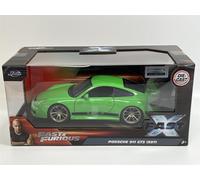 Fast And Furious Fast X Porsche 911 GT3 997 Scala 1:24 Verde Jada 34919