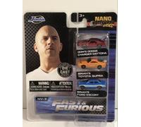 Fast And Furious Nano Hollywood Rides 3 Pack Serie 1 Jada 31124