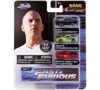 Fast And The Furious Nano Hollywood Rides 3-Pack | Set A