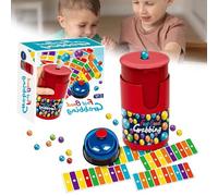 Fast Bead Grabbing Game, Match Color Bingo Game Set, Giochi educativi frenetici - Affina riflessi, riconoscimento del colore e coordinazione occhio-mano, per feste di gruppo e famiglia 2-4 giocatori