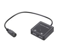 Fast Car USB Adapter DC5521 5V3A a due, 5.5x2.1mm femmina