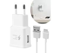 Fast Charger for Samsung Galaxy A13 A14 A15 A30 A33 A40 A51 A53 A54 A55 S8 S9 S10 S20 S22 S23 USB Phone Adapter with 1M Type C Charging Cable