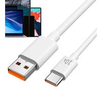 Fast Charging Cable - Devices, 1 Meter White Type-C Data Cord | High Speed Durable Charger Cavo, Cellulari, Flessibile Power Transfer Wire For Home, Work, Car, Everyday Electronics