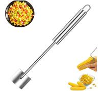 Fast Corn Cob Stripper Tool Ergonomic Long Handle Corn On the Cob Stripper Tool Stainless Steel for Women Home Dining Enthusiasts (1pcs)