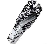 Fast-Detach Bike Mudguard 32cm Tool-Free Install(Creativity) | Tool-free saddle mount, seconds to attach, fits most bikes, black finish, 32x11x0.9cm