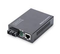 DIGITUS DN820201 - Convertitore multimediale, Fast Ethernet, RJ45/SC Duplex