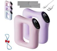Fast Fat Burning Yoga Ring Massager,2025 Upgraded Full-Body Fascia Ring,360° Full-Body 3-in-1,5 Levels/3 Modes,Full-Body Deep Tissue Vibration for Muscle Knot Recovery Relaxation (pink+purple)