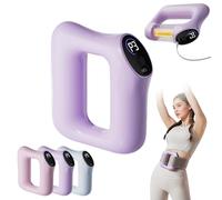 Fast Fat Burning Yoga Ring Massager, Multifunctional Full-Body Fascia Ring,2025 Upgraded Full-Body Fat Burning and Shaping, Deep Tissue Vibrations for Adjustable 3 Modes & 5 Intensity Levels (Purple)