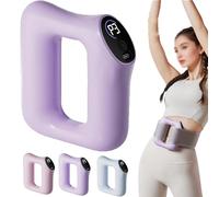 Fast Fat Burning Yoga Ring Massager, Multifunctional Full-Body Fascia Ring, 3 Modes 5 Levels, Ergonomic,Keep Silent (Purple)