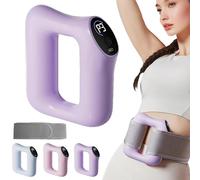 Fast Fat Burning Yoga Ring Massager, Multifunctional Full-Body Fascia Ring, 5 Modes & Adjustable Intensity, Full-Body Deep Tissue Vibration for Muscle Knot Recovery Relaxation (Purple)