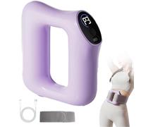 Fast Fat Burning Yoga Ring Massager, Multifunctional Full-Body Fascia Ring, Adjustable 3 Modes 5 Levels of Intensity Massage, With Hands-Free Strap, Ergonomic (Purple)