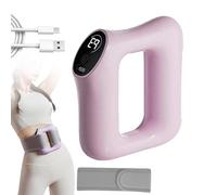 Fast Fat Burning Yoga Ring Massager, Multifunctional Full-Body Fascia Ring with Deep Tissue Vibrations, 3 Modes & 5 Intensity Levels, Ergonomic Electric Fascia Massager (Pink)