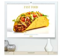 FAST FOOD (hochwertiger Premium Wandkalender 2026 DIN A2 quer), Kunstdruck in Hochglanz: Traumhaft schnelles Essen