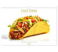 FAST FOOD (Wandkalender 2026 DIN A4 quer), CALVENDO Monatskalender: Traumhaft schnelles Essen
