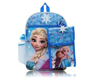 Fast Forward Disney Frozen Ragazze’ 5-Piece Zaino Set - Include Pranzo Borsa