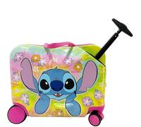 Fast Forward Lilo and Stitch - Valigia da viaggio per bambini, 45,7 cm, con sedile per bambini, valigia da viaggio leggera e carina, Multicolore, Bagaglio 2