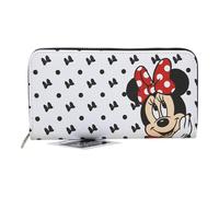 Fast Forward Minnie Mouse Bow All Over Print Faux Leather Deluxe Wallet with Car