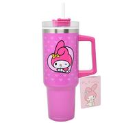 Fast Forward Sanrio Hello Kitty 40oz Stainless Steel Tumbler with Handle, Lid, &