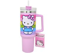 Fast Forward Sanrio Hello Kitty 40oz Stainless Steel Tumbler with Handle, Lid, &