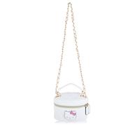 Fast Forward Sanrio Hello Kitty - Beauty case da donna, mini Hello Kitty, in pelle PU, borsa da viaggio per trucchi, Hello Kitty - Bianco