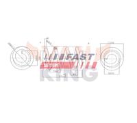 FAST FT12282K Molla autotelaio per NISSAN,OPEL,RENAULT,VAUXHALL
