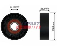 FAST FT44521 Rullo tenditore, Cinghia Poly-V per ABARTH,ALFA ROMEO,CHRYSLER,FIAT