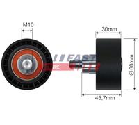 FAST FT44566 Galoppino/Guidacinghia, Cinghia Poly-V per CITROËN,FIAT,PEUGEOT