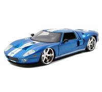 Fast & Furious 1:24 2005 Ford GT Blu Modello In Diecast