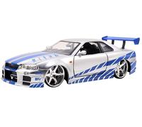 Fast & Furious 1:24 Veicolo Diecast: Nissan GT R R34 Di Brian, Argento