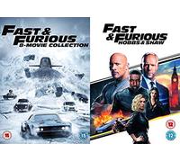 Fast & Furious 1 - 8 Complete Collection + Hobbs & Shaw DVD Movie: The Fast & The Furious,2 Fast 2 Furious,Tokyo Drift, Fas & Furious 4,5,6,7,8 + Fast & Furious : Hobbs & Shaw