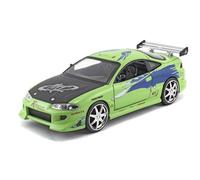 Fast & Furious 1995 MITSUBISHI ECLIPSE Modellino di auto pressofusa 1:24 giocattolo per bambini e adulti, veicolo da collezione e gioco