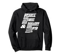 Fast & Furious 25th Anniversary Franchise Logo Stack Felpa con Cappuccio
