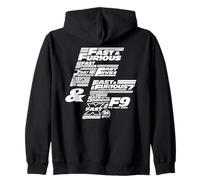 Fast & Furious 25th Anniversary Franchise Logo Stack Felpa con Cappuccio