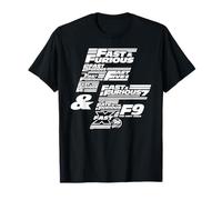 Fast & Furious 25th Anniversary Franchise Logo Stack Maglietta