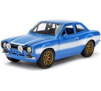 Fast & Furious Brian's Blu Ford Escort RS2000 MK1 1:24 Veicolo In Metallo