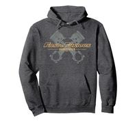 Fast & Furious Engine Piston Born for Speed Logo Felpa con Cappuccio, Unisex per Adulti, Grigio Scuro, S