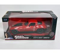 Fast & Furious Lettys Chevy Corvette Rosso 1:24 Scala Jada 98298