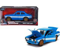 FAST FURIOUS Modello Auto FORD ESCORT 1974 BRIAN 20cm Scala 1:24 Originale JADA