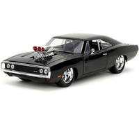FAST FURIOUS Modello DODGE CHARGER 1970 Nera Lucida DOM 22cm 1:24 Originale JADA