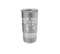 Fast Guys Get Glory Lineman Offensive Football Games His/Her Bicchiere termico in acciaio inox doppia parete