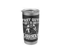 Fast Guys Get Glory Lineman Offensive Football Games His/Her Bicchiere termico in acciaio inox doppia parete