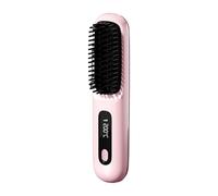 Fast Heating Hair Straightener Brush - Rechargeable Styling Tool, Cordless Negative Ionic Hair Straightening Comb with 3 Temperature Levels | Portable Styling Brush for Travel, Vacation, Home, Outdoor
