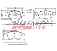 FAST Kit Pastiglie Freno a Disco Frontale per Fiat Doblo Scatola/Kombi FT29157